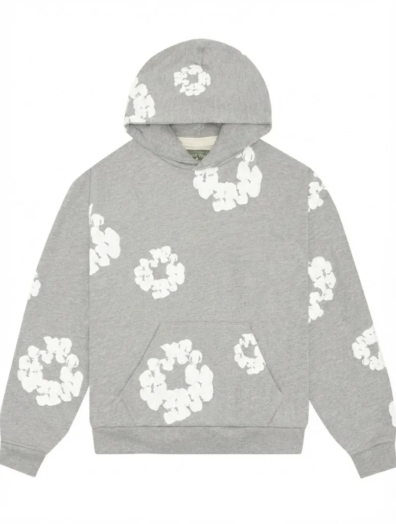 Denim Tears Cotton Wreath Hoodie - Grey